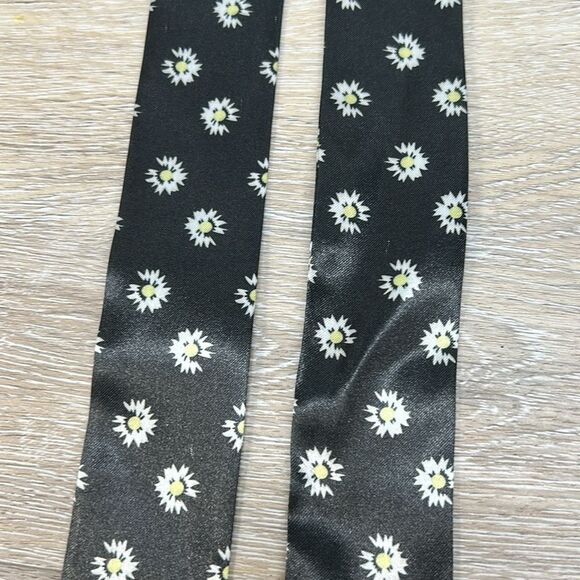 Black floral purse bag twilly - Picture 2 of 2